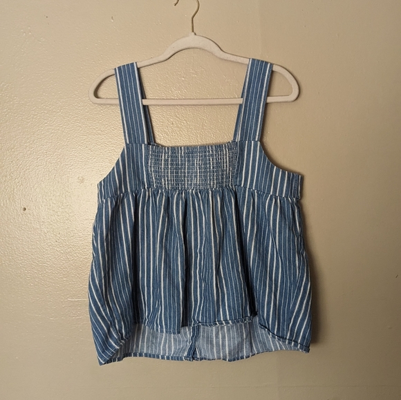 Old Navy Denim Striped Top - Picture 5 of 5